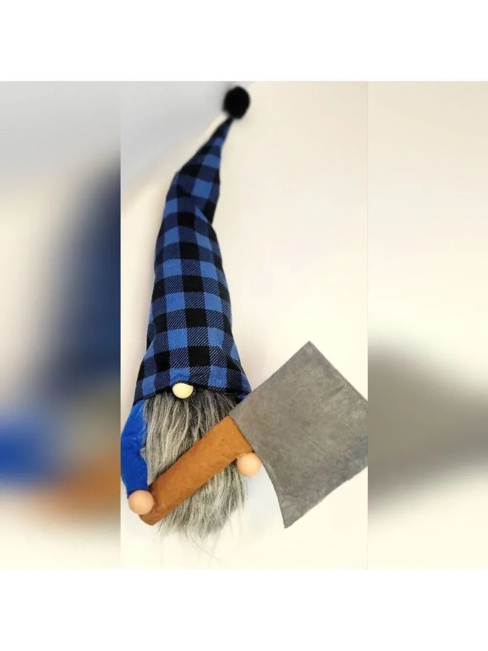 Hatchet Outdoorsman Logger Gnome Shelf Sitter Custom